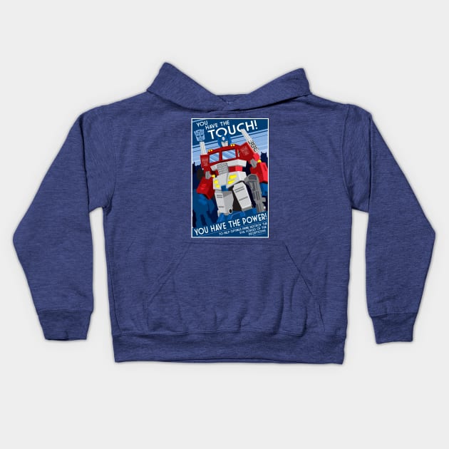 You Have The Touch Kids Hoodie by CuddleswithCatsArt